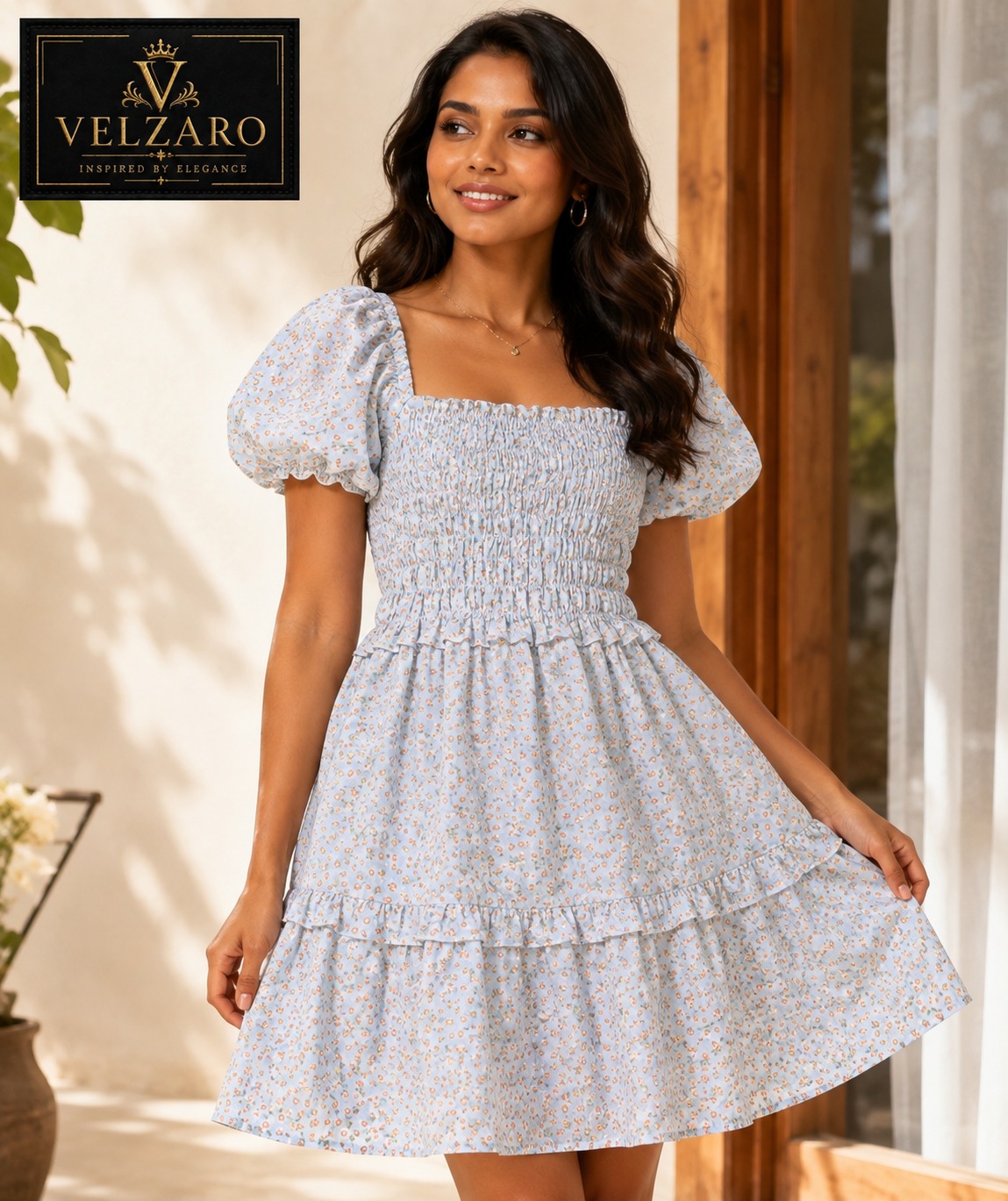 Short-Sleeve Printed Dress.          STYLE NO : TY 11211