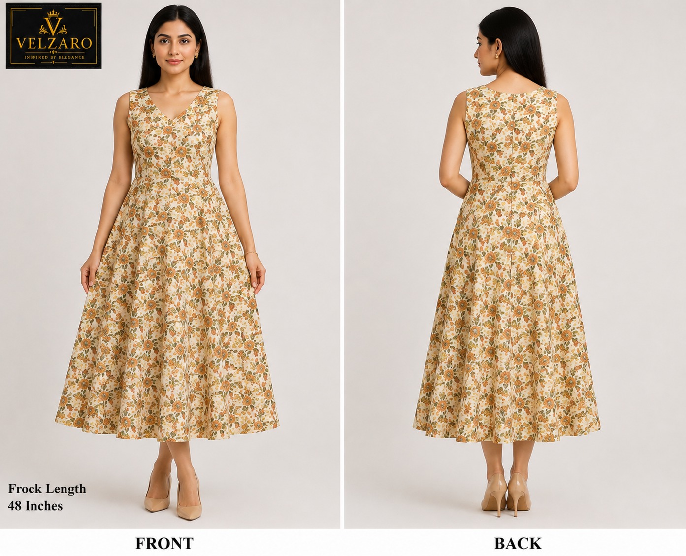 Sleeveless  Printed Dress.          STYLE NO : PS 31113